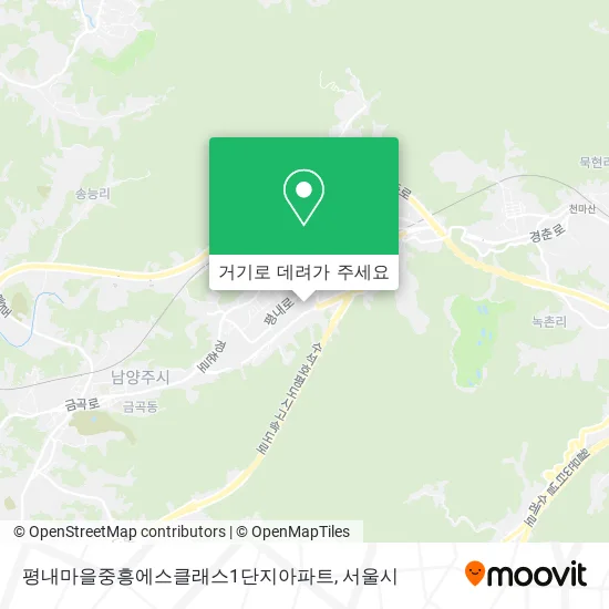평내마을중흥에스클래스1단지아파트 지도