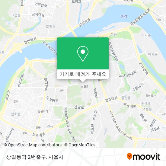 상일동역 2번출구 지도