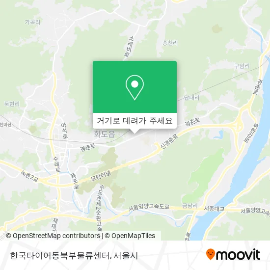 한국타이어동북부물류센터 지도