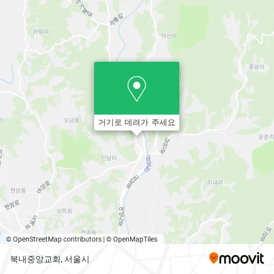 북내중앙교회 지도