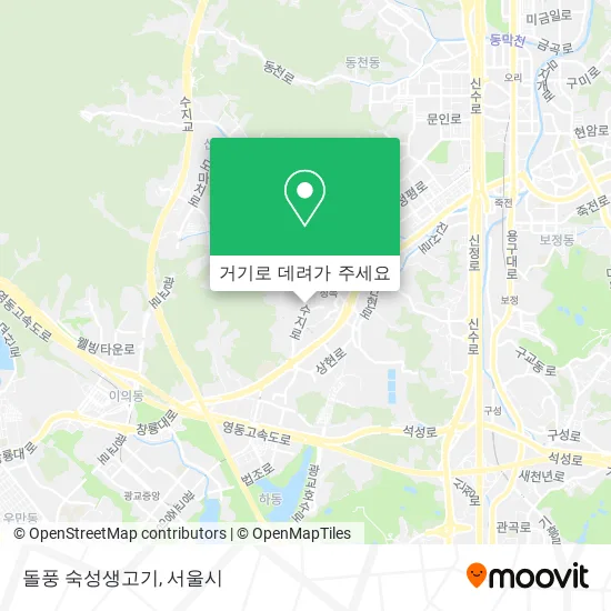 돌풍 숙성생고기 지도