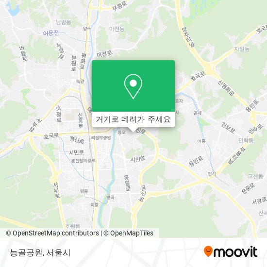 능골공원 지도