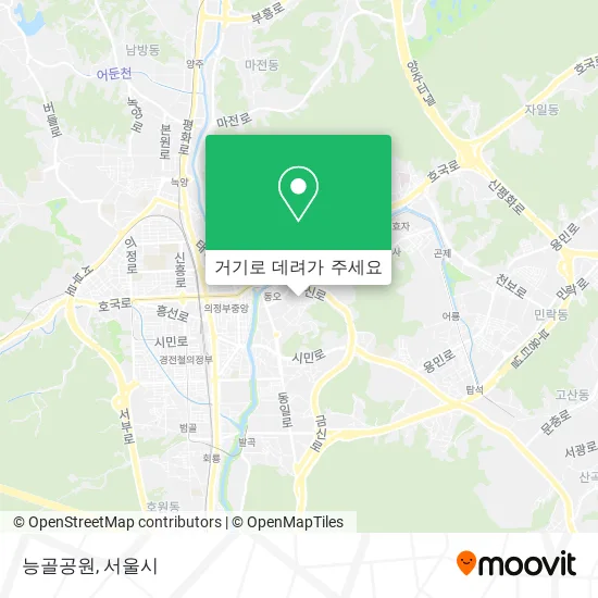 능골공원 지도