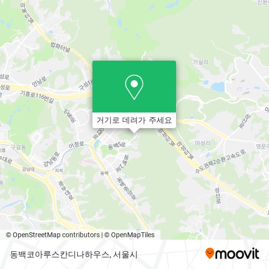 동백코아루스칸디나하우스 지도
