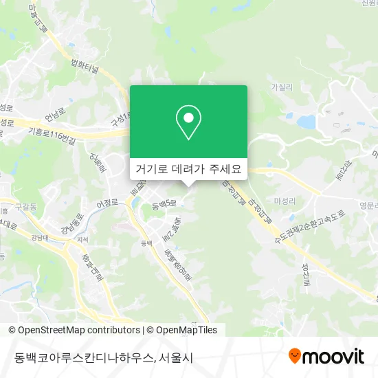 동백코아루스칸디나하우스 지도