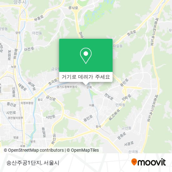 송산주공1단지 지도