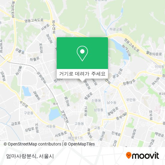 엄마사랑분식 지도