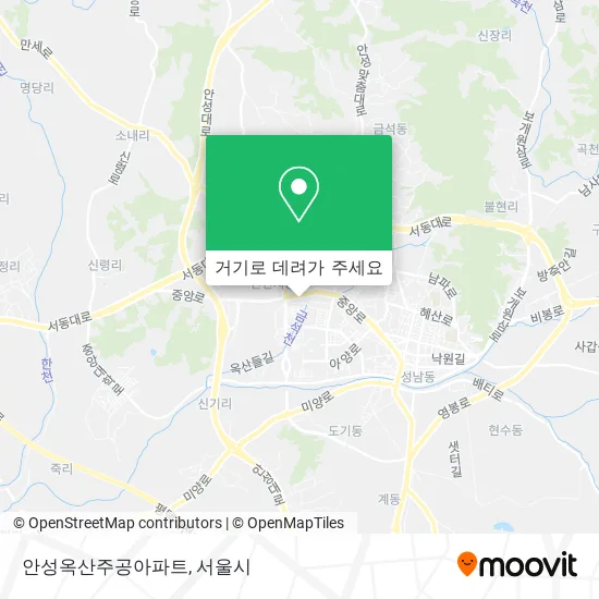 안성옥산주공아파트 지도