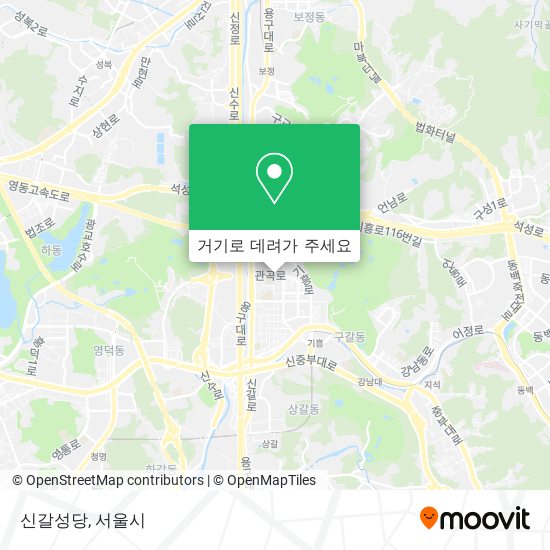 신갈성당 지도