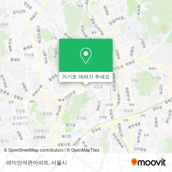 래미안석관아파트 지도