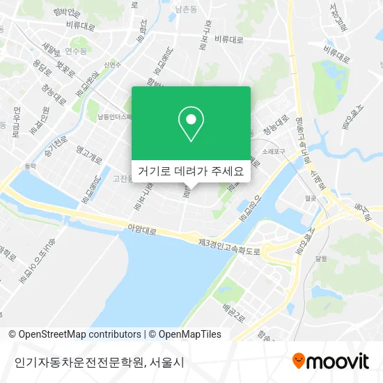 인기자동차운전전문학원 지도