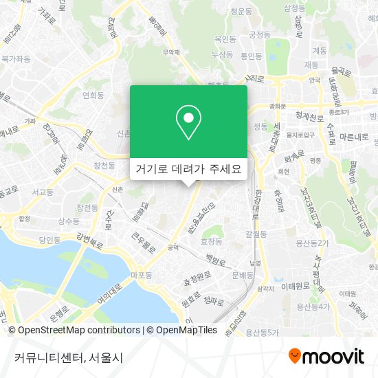 커뮤니티센터 지도