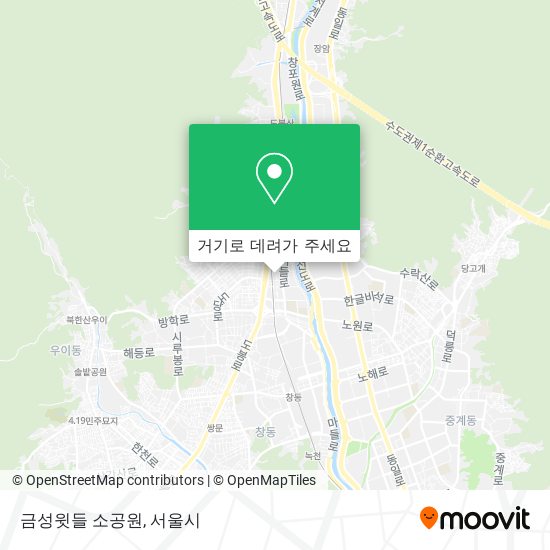 금성윗들 소공원 지도