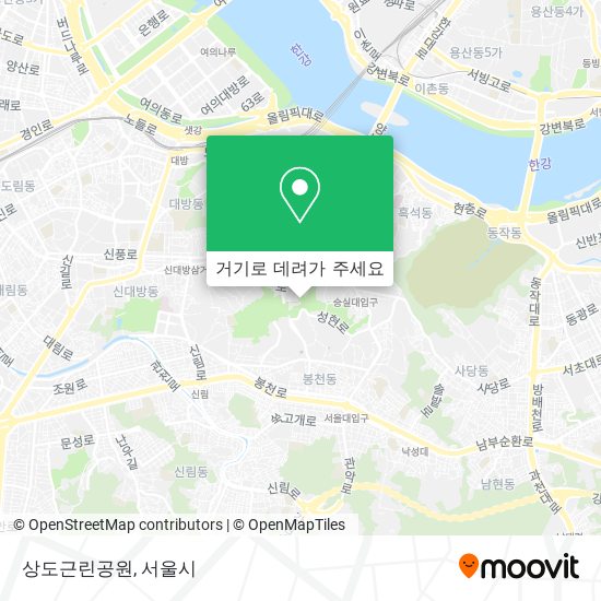 상도근린공원 지도