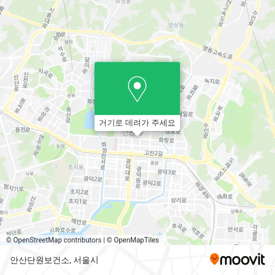 안산단원보건소 지도