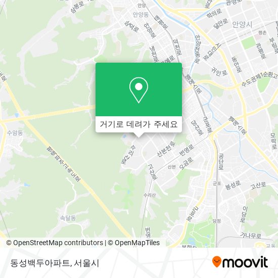 동성백두아파트 지도