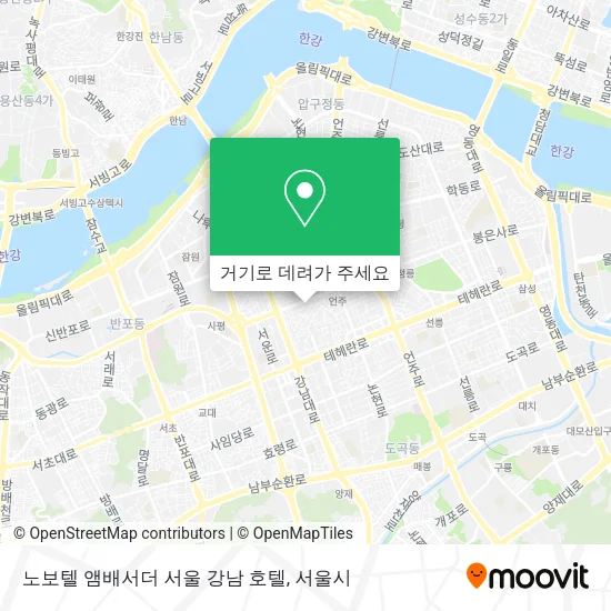 노보텔 앰배서더 서울 강남 호텔 지도