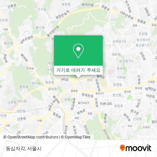 동십자각 지도