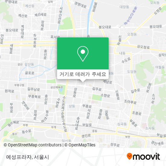 예성프라자 지도