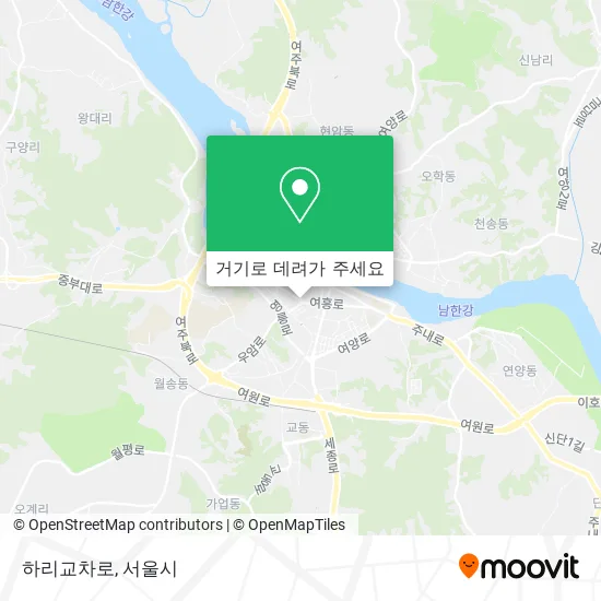 하리교차로 지도