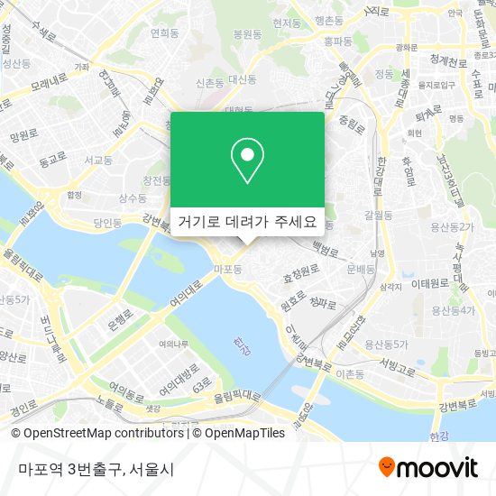 마포역 3번출구 지도