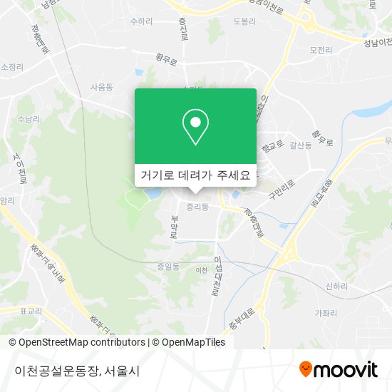 이천공설운동장 지도