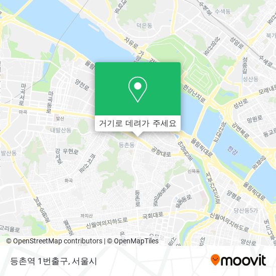 등촌역 1번출구 지도