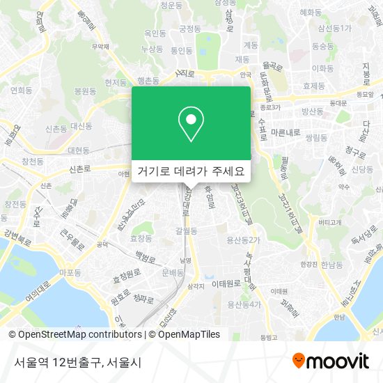 서울역 12번출구 지도