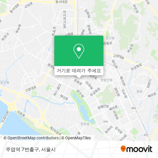 주엽역 7번출구 지도