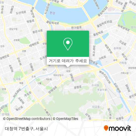 대청역 7번출구 지도