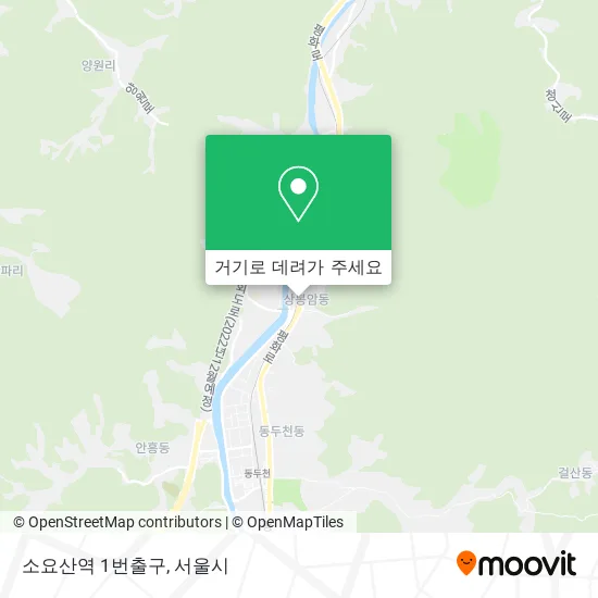 소요산역 1번출구 지도