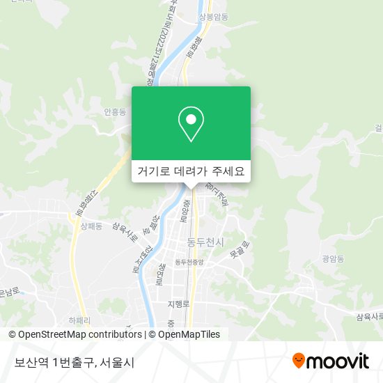 보산역 1번출구 지도