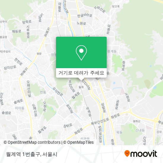 월계역 1번출구 지도