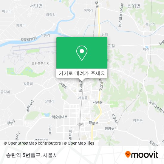 송탄역 5번출구 지도