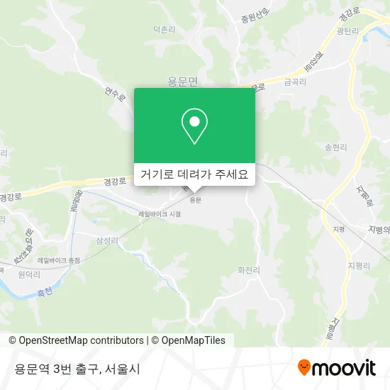 용문역 3번 출구 지도