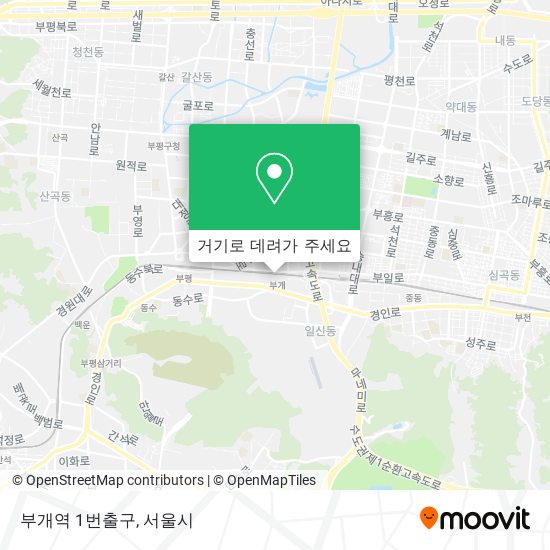 부개역 1번출구 지도