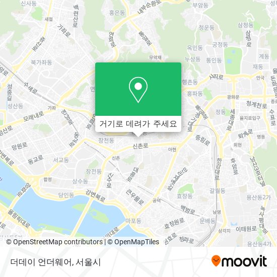 더데이 언더웨어 지도