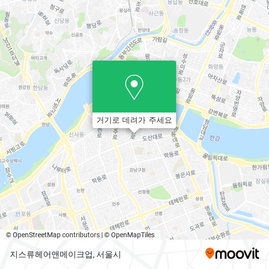 지스류헤어앤메이크업 지도