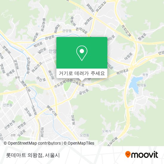 롯데마트 의왕점 지도