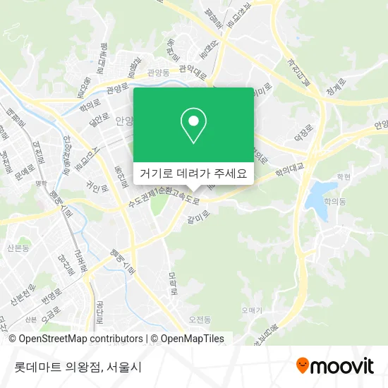롯데마트 의왕점 지도