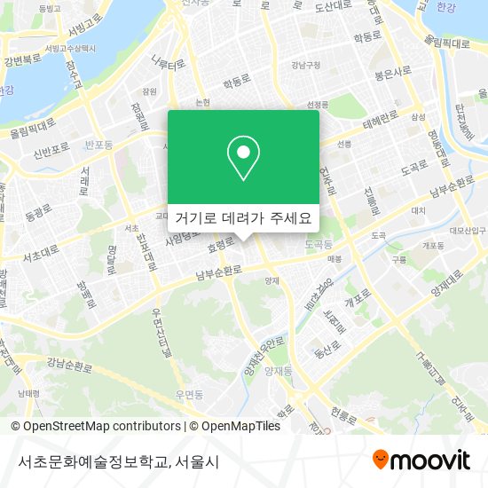 서초문화예술정보학교 지도