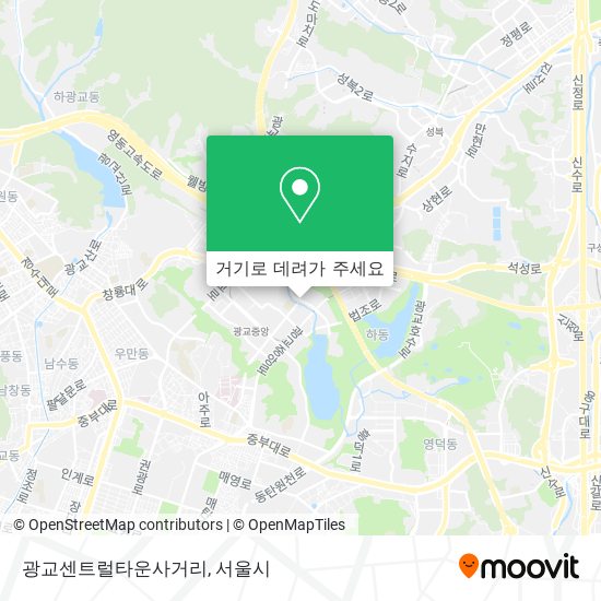 광교센트럴타운사거리 지도