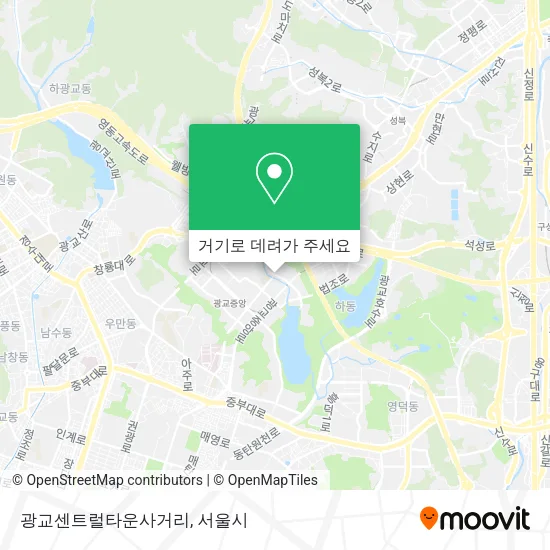 광교센트럴타운사거리 지도