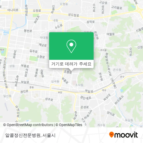 알콜정신전문병원 지도