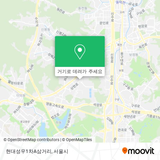 현대성우1차A삼거리 지도