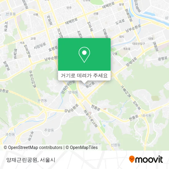 양재근린공원 지도
