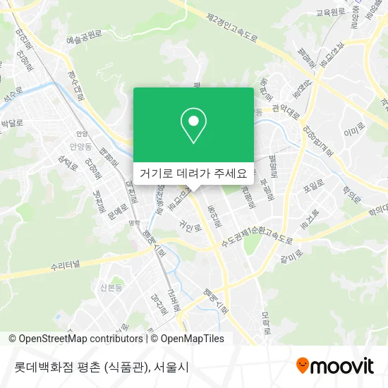롯데백화점 평촌 (식품관) 지도