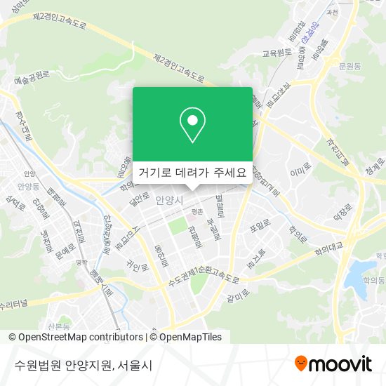 수원법원 안양지원 지도