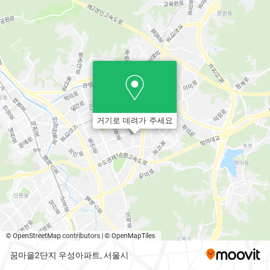 꿈마을2단지 우성아파트 지도