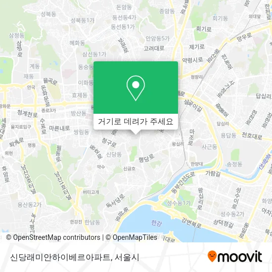 신당래미안하이베르아파트 지도